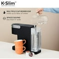 thumbnail image 5 of Keurig K-Slim Single Serve K-Cup Pod Coffee Maker, Multistream Technology, 3 Brew Sizes, Slim and Sleek Design, 46oz Removable Reservoir, Black, 5 of 5