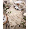 thumbnail image 4 of Fennco Styles Handira Collection Contemporary Moroccan Knotted 100% Pure Cotton 16 x 72 Inch Table Runner, 4 of 4