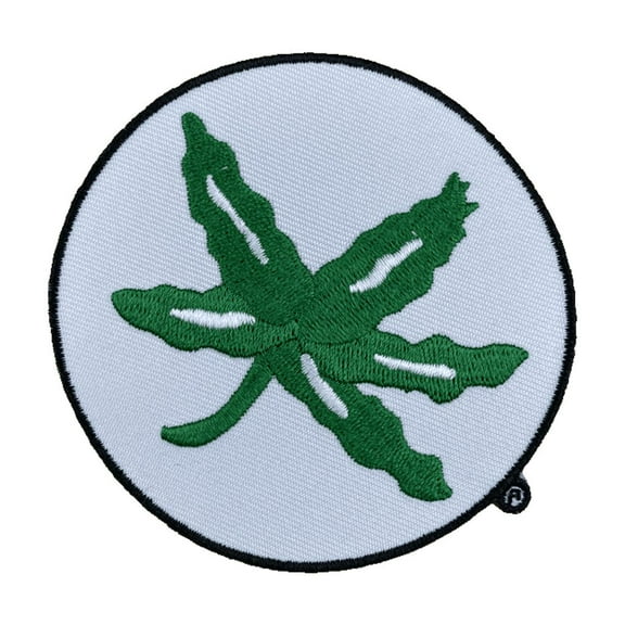 Ohio State Buckeyes Leaf Embroidered Iron-On Patch