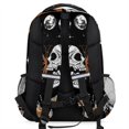 thumbnail image 3 of Mochila YoCosy, marrón, calavera gótica, mariposa, galaxia negra, 3 of 7