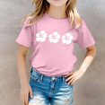 thumbnail image 2 of TZEWGL Casual Shirt For Infnat Graphic Pattern Printed Round Neck Short Sleeved Top For Girls Boys size 6-7T, 2 of 5