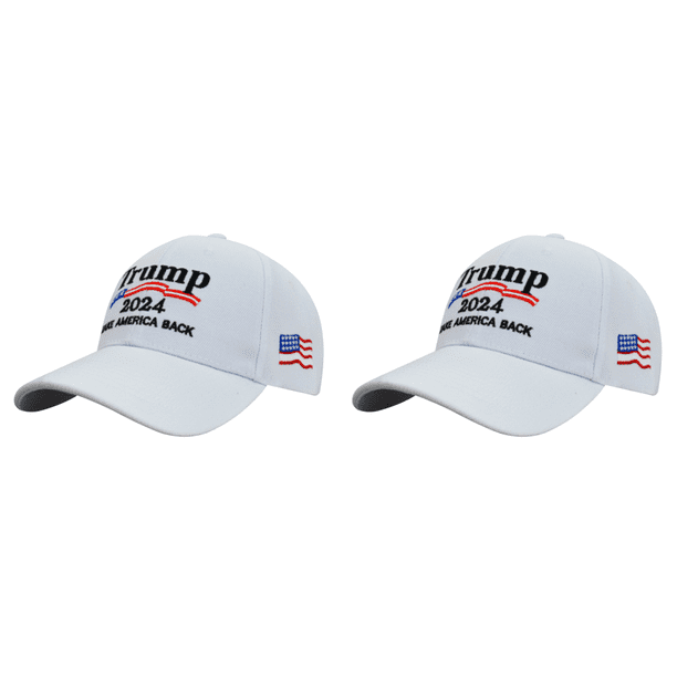 Trump 2024 Béisbol Ajustable Casual Golfs para Hombres Mujeres () Blanco