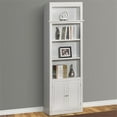 thumbnail image 2 of Pemberly Row Contemporary Engineered Wood White 6 Piece Library Wall Unit, 2 of 7
