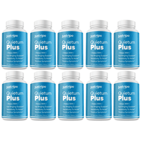 Quietum Plus Tinnitus Relief Supplement Ear Ringing Support, 10 Pack
