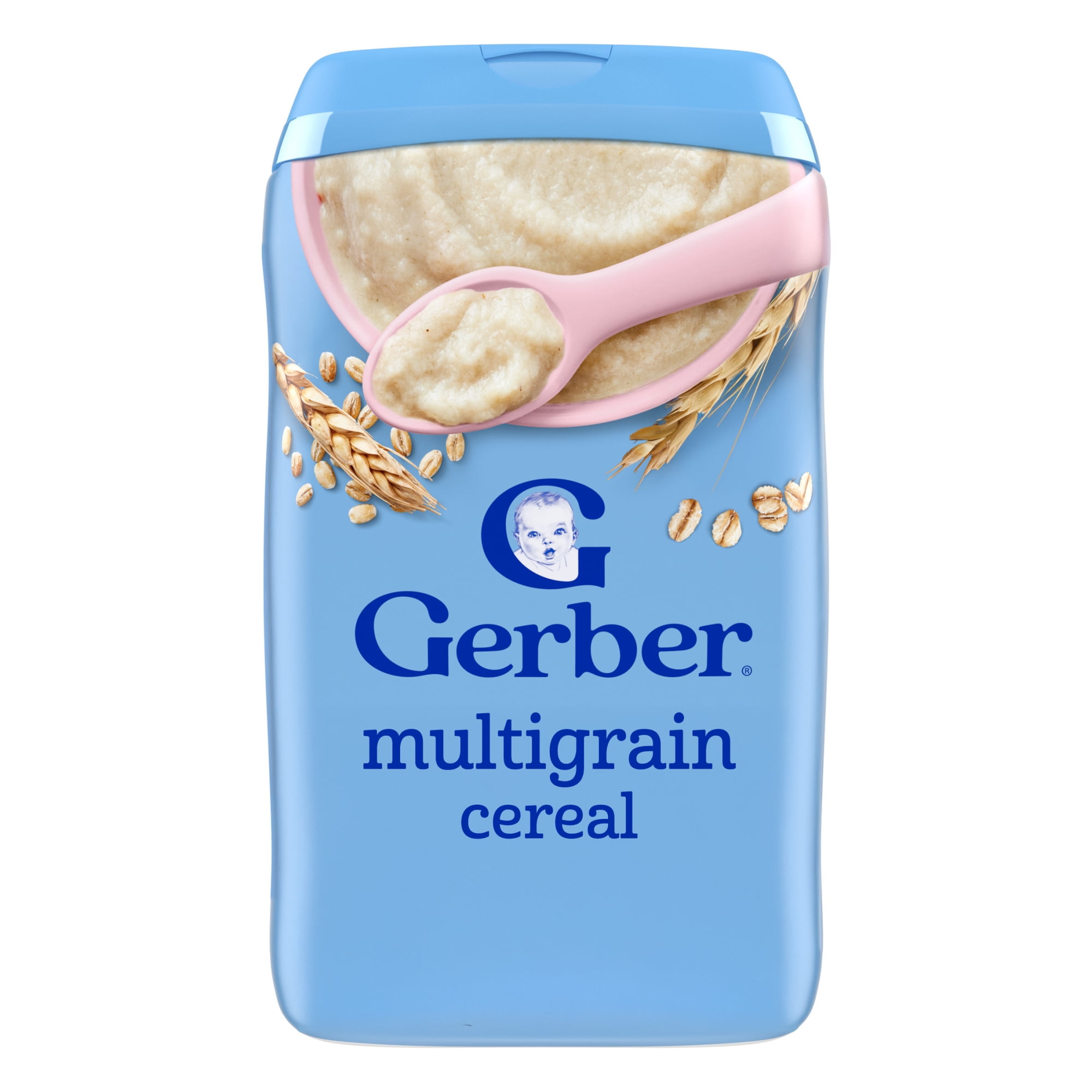 Gerber Stage 2 Baby Food, Multigrain Cereal, Whole Grains, Baby Cereal 16 oz