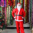 thumbnail image 4 of Wosthever Ropa navideña Trajes Piel Amigable Cosplay Traje de manga larga Tela no tejida Elástico Traje de Papá Noel Pantalones Guantes Kits de decoración para fiestas Wosthever HA068334-00, 4 of 6