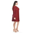 thumbnail image 2 of Vestido glitter con lentejuela Roman Fashion /Tallas Extras, 4222 (Rojo) rojo 42, 2 of 5