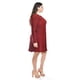 thumbnail image 2 of Vestido glitter con lentejuela Roman Fashion /Tallas Extras, 4222 (Rojo) rojo 40, 2 of 5