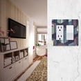 thumbnail image 5 of Yayeee Rocker Switch Wall Plate 1-Gang 4.6"x2.9" Home Decorative Outlet Cover, Cube Stripes, 5 of 6