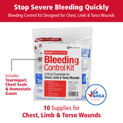 First Aid Only Essential Bleeding Control Kit, 10 Pieces