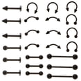 thumbnail image 2 of 24 piezas de forma , ceja, oreja, labio, de , accesorio para Negro Sunnimix Joyería piercing del cuerpo, 2 of 8