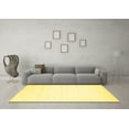 thumbnail image 3 of Ahgly Company Indoor Rectangle Solid Yellow Modern Area Rugs, 2' x 5', 3 of 4
