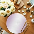 thumbnail image 3 of Round Placemats Set of 4 Ombre Light Purple White Place Mats Washable Woven Placemat Gradient Color Circle Braided Table Mat for Kitchen Dining Table Party Home Decor 15 Inch, 3 of 8