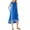 BLUE, variant on Women’s 100% Linen High Low Midi Dress Sleeveless Summer Sundress Casual Flowy Dresses with Pockets