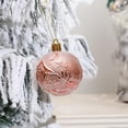 thumbnail image 4 of RBCKVXZ Vintage Christmas Balls Ornaments, 2.36"/60mm 6 PCS Christmas Tree Balls Pandent Shatterproof Christmas Decorations for Xmas Tree Holiday Party Wreath Home Decor, 4 of 6