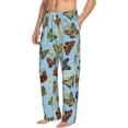 thumbnail image 2 of Daiia Multicolored Butterflies Men's Sleep Pant with Pockets and Drawstring,Pajama Pants-XX-Large, 2 of 9