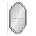 thumbnail image 6 of Kate and Laurel Fairbourne Glam Scalloped Wall Mirror, 24 x 36, Gray, Traditional Decorative Mirror with Elegant Scalloped Edge for Sleek Glamorous Home Decor, 6 of 9