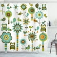 thumbnail image 1 of Ambesonne Cartoon Shower Curtain, Birds Flowers Trees, 69"Wx75"L, Multicolor, 1 of 3