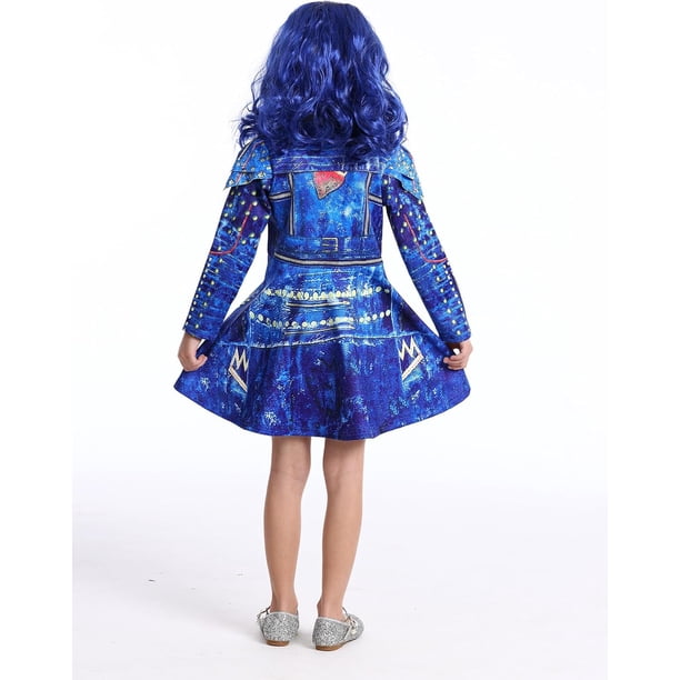 blue dress for baby girl Evie Descendants 2 Jacket – Royal Blue Villain Chic Look Genuine/ Real Leather / L / Men main image 1