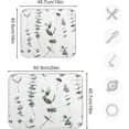 thumbnail image 3 of Dish Drying Mat for Kitchen Counter, Watercolor Green Branches Leaves Microfiber Kitchen Dish Mat Super Absorbent Dish Drainer Mat Heat-resistant Kitchen Counter Mat, 18x24 Inch, 3 of 7