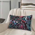 thumbnail image 5 of Pofeuu Paisley Print Polyester Microfiber Plush Pillowcases, Super Soft and Cozy Pillow Case Covers with Envelop Closure（Pillow core not included）-16"x24", 5 of 6