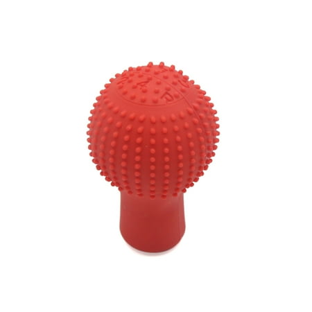 - Red Rubber Car Round Hand Brake Head Cover Gear Shift Knob Stick Protector