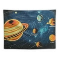 thumbnail image 5 of Autua Planets Space Art Tapestry Wall Hanging Unique Style Graphic Tapestries Home Decor for Living Room Bedroom Dorm Farmhouse - 4 Sizes Available 60x50inch, 5 of 6