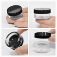 thumbnail image 4 of Beauticom 40 Pieces High Quality 10 Gram 10 ml (0.3 oz) Plastic Clear Round Cream Lotion Beauty Sample Jars with Black Lids, 4 of 7