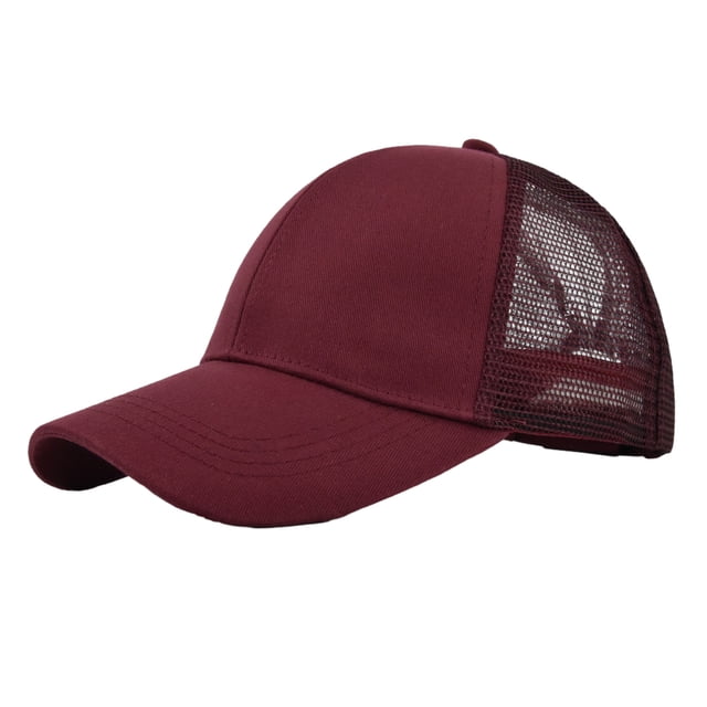 Sonducket Gorra De Béisbol Con Estilo De Algodón Con Correa Ajustable - Protección Solar Y Gorra De Béisbol Transpirable Mujer Sombreros CC636-2vino tinto