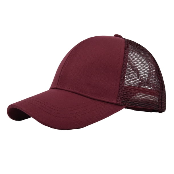 Sonducket Gorra De Béisbol Con Estilo De Algodón Con Correa Ajustable - Protección Solar Y Gorra De Béisbol Transpirable Mujer Sombreros CC636-2vino tinto