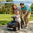 thumbnail image 6 of Push Car for Toddlers 1–3, Ford Bronco Ride On Toy with Steering Wheel, Music, Horn & Engine Sounds, Under Seat Storage, Silent Wheels, Easy Push Ride On Car for Boys & Girls, 6 of 9