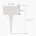 thumbnail image 1 of 100 piezas Etiqueta de planta Etiqueta de plántula Huerta Plantación Plástico impermeable al aire libre, blanco, 10x6 cm Banban XianweiShao 8390605036712, 1 of 1
