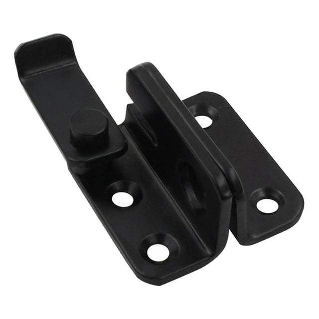 Pestillo abatible para puerta, pestillo de puerta, pestillo de candado, pestillo de perno de puerta corrediza para Negro S izquierda abierta