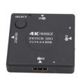 thumbnail image 1 of 3 Way HD Multimedia Interface Selector, Compact Professional HD Multimedia Interface 2.0  4K 60HZ AV Synchronization  for DVD Player for AV Receiver, 1 of 7