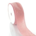 thumbnail image 2 of Ribbon Traditions 2.5" Wired Burlap Ribbon 115 Pink Blush 25 Yards, 2 of 2