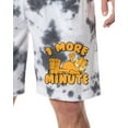 thumbnail image 2 of Garfield Comic Mens' Funny One More Minute Sleep Pajama Shorts For Adults, 2 of 6