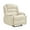 Beige, variant on TEQIN Home Manual Recliner Chair,Overstuffed Fabric Reclining Chair,Lounge Chair with 3 Angle Modes, 2 Cup Holders, Side Pocket for Living Room, Bedroom