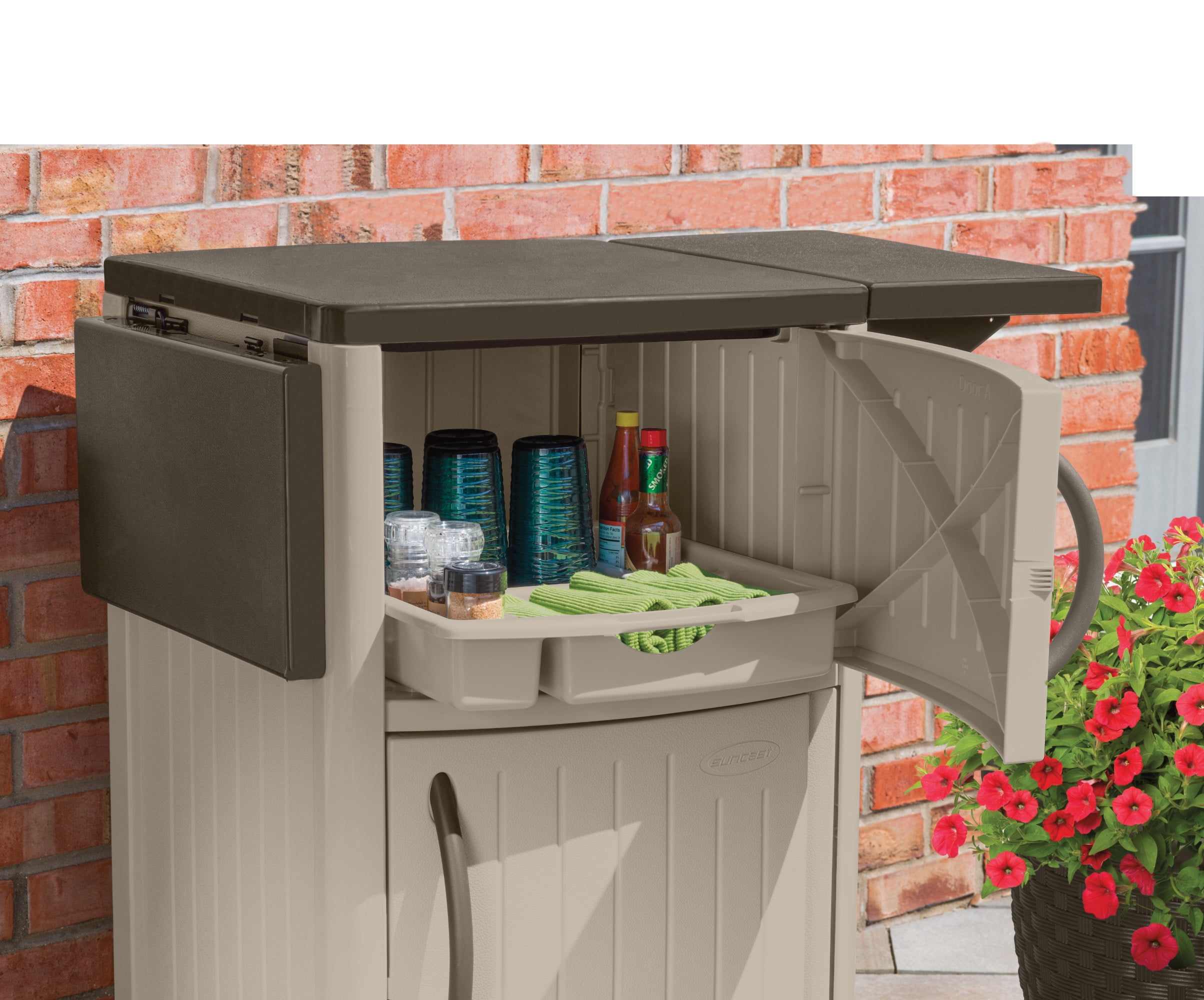 Suncast Patio Cabinet And Prep Station