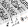 thumbnail image 4 of #8 X 1/2"" 5/8"" 3/4"" 1"" 1-1/4"" Juego De Tornillos Para Madera Helifouner 140 Piezas Kit Surtido De Tornillos Autorroscantes De Cabeza Avellanada Phillips Tornillos Para Madera De Cabeza Plana Phil, 4 of 5