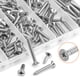 thumbnail image 4 of #8 X 1/2"" 5/8"" 3/4"" 1"" 1-1/4"" Juego De Tornillos Para Madera Helifouner 140 Piezas Kit Surtido De Tornillos Autorroscantes De Cabeza Avellanada Phillips Tornillos Para Madera De Cabeza Plana Phil, 4 of 5