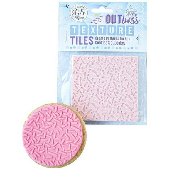 Sweet Stamp by AmyCakes Outboss Plastic Texture Tile, Sprinkles