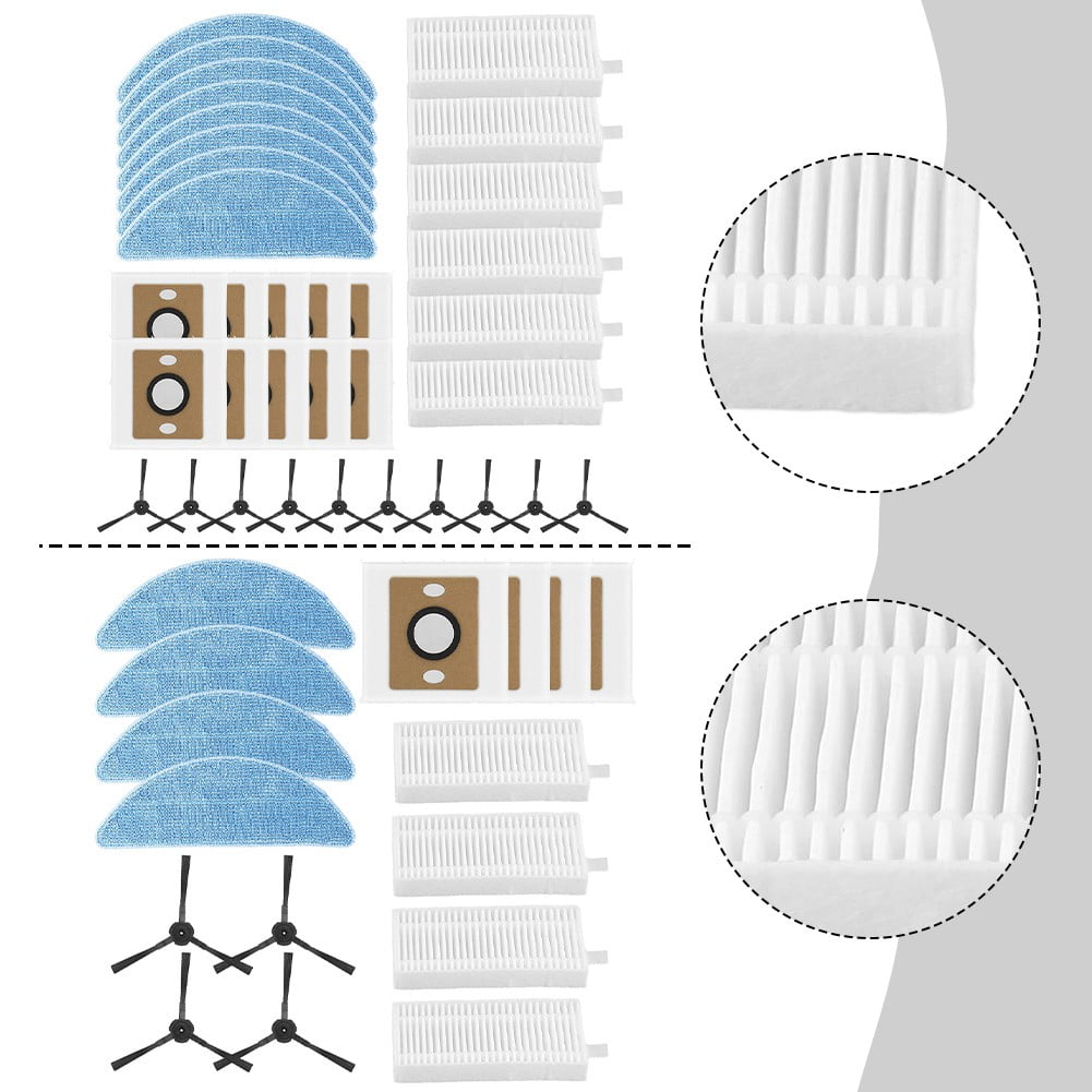 For Ilife A12 Pro Self Emptying Robot Vacuum Cleaner Filter Mop Cloth Dust Bag Side Brush Kit Household Cleaning Accessories