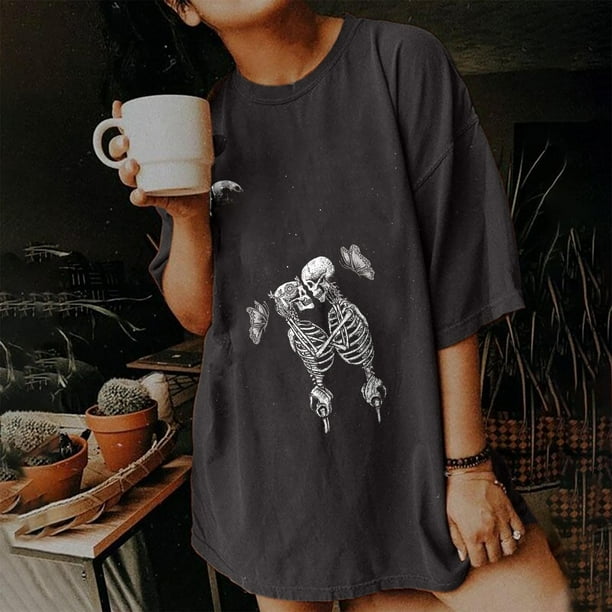 Tops Para Mujer Camisas Casuales Blusas Vintage Con Mariposas Bajo