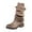 Khaki boots, variant on Juebong Outdoor Plus Size Comfortable Boots Women's Fall Long Tube Low Heel Boots Pointed Toe Boots Knight Boots,Gray,9.5