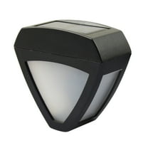 1pc Solar Wall Lamp Waterproof Triangle Heart Shape Wall Light for Yard Fence Garden Black White