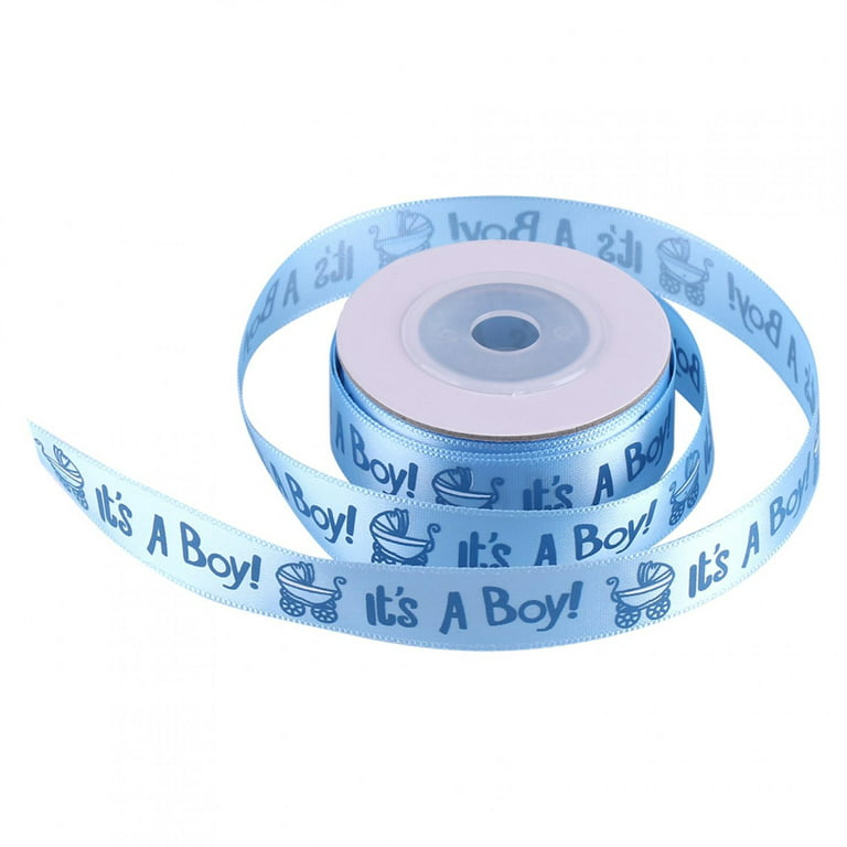 10Yards/Roll IT'S A GIRL/BOY Satin Ribbons Favors Ribbon Baby Shower  Decoration