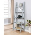 thumbnail image 6 of Linon Archdale Wood Open Back 72" Ladder Bookshelf with 5 Shelves in Gray, 6 of 14
