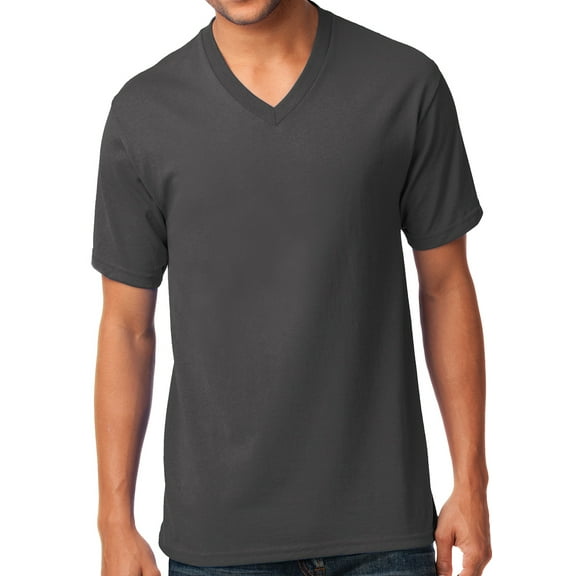 Buy Cool Shirts Casual mens V-neck Tee Shirt, 2XL Charcoal