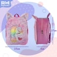 thumbnail image 2 of Mochila Escolar De Peluche Para Niña Rm Regalomex Unicornio Bolsa Infantil Preescolar Kinder Salmon, 2 of 3