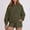 1# Army Green cheap stuff under 5 dollars, variant on Sweat Sets For Women 2 Piece Outfits Sweatsuit Oversized Crew Neck Sweatshirt & Short Set Lounge Wear Tracksuit Set